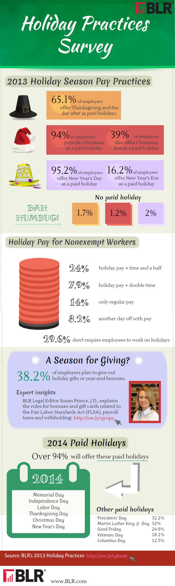 Holiday survey infographic