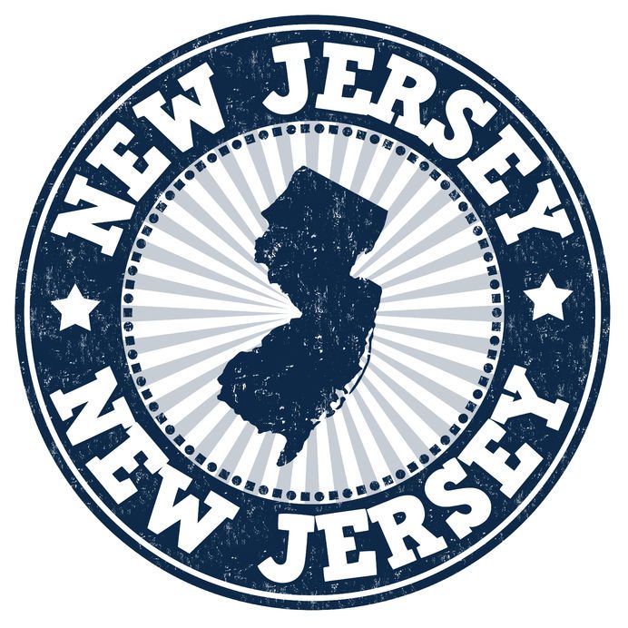 Image of map of New Jersey