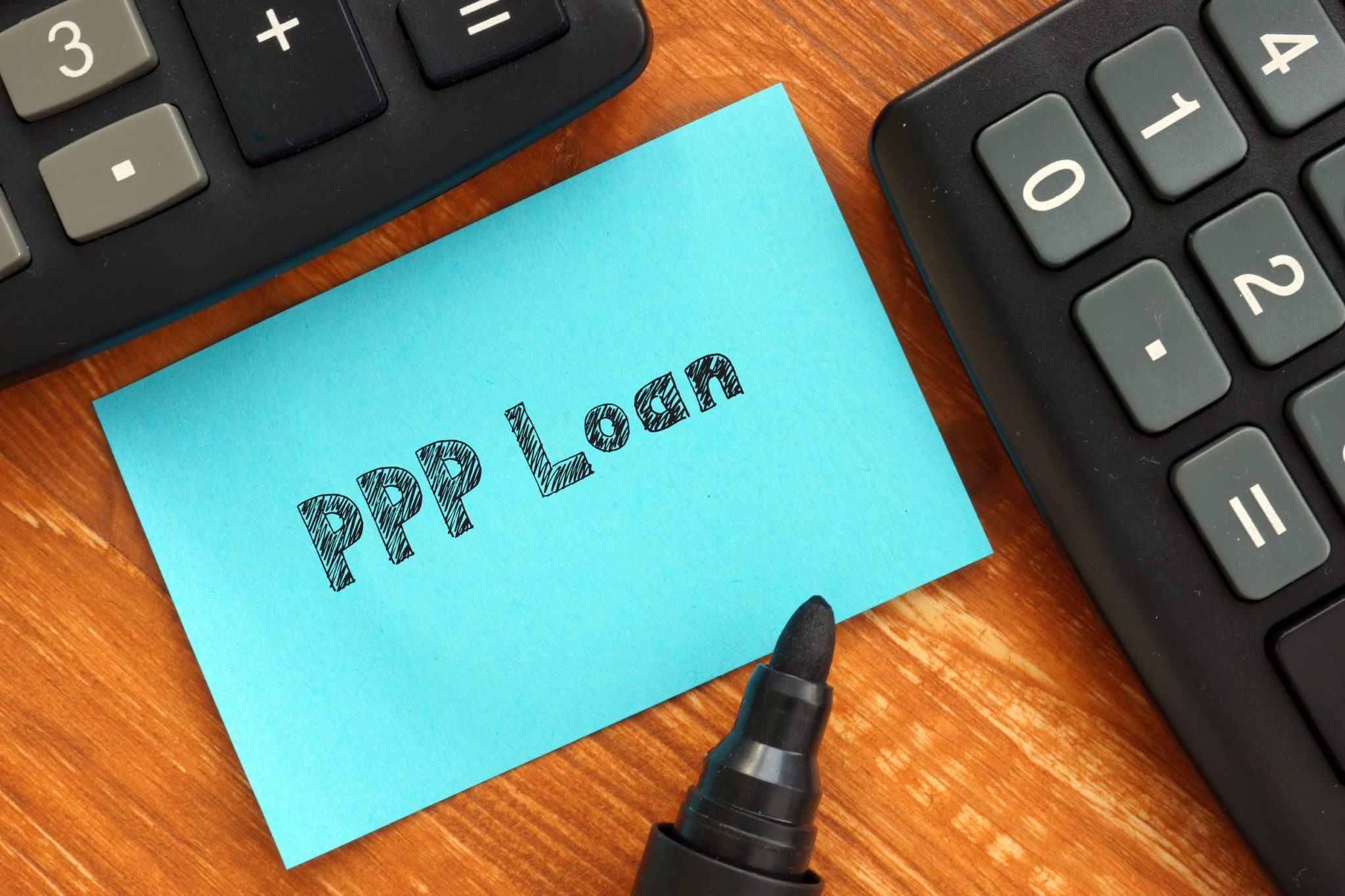 Conceptual photo about PPP Loan with written text.