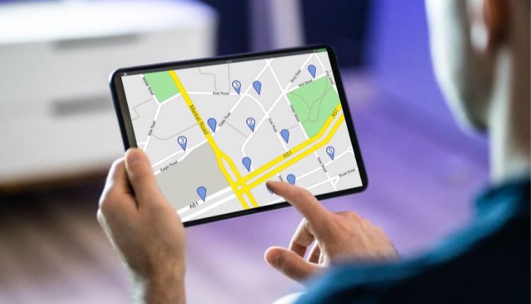 GPS time tracking tablet